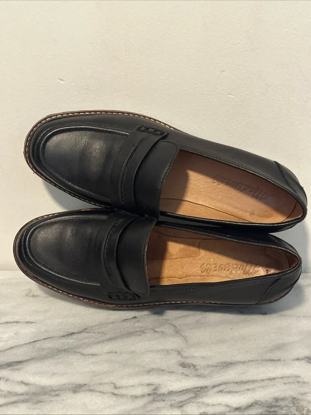 Madewell The Corinne Lugsole Slip on Loafer Shoes Women's Size 7 True Black 1